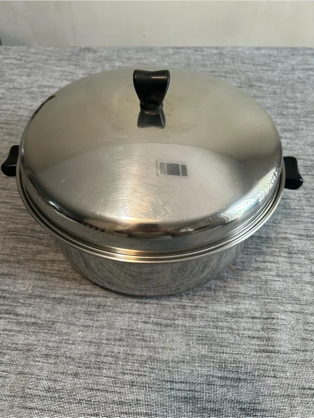 THERMIC RAY By NORRIS LA Stock Pot w/ Lid Set Stainless Steel Copper Bottom USA